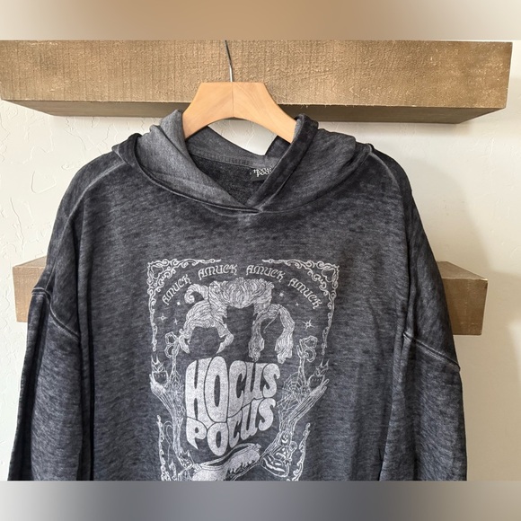 Disney Hocus Pocus|Gray wash lightweight sweatshirt in boho graphic•••plus size - Picture 2 of 11